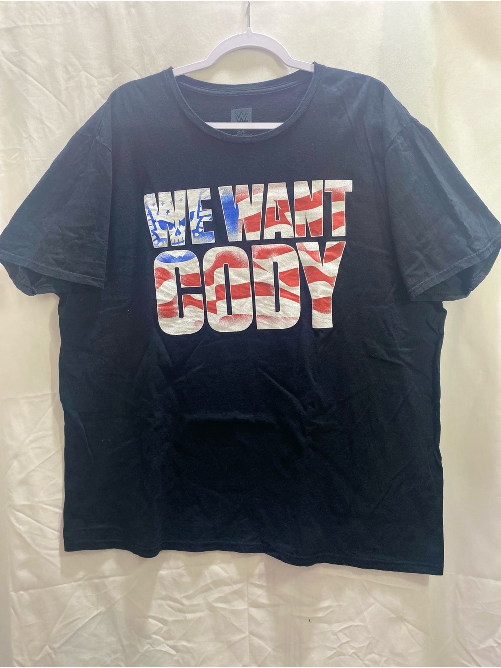 WWE Cody Rhodes 'We Want Cody' Black T-Shirt Official Merch double/side